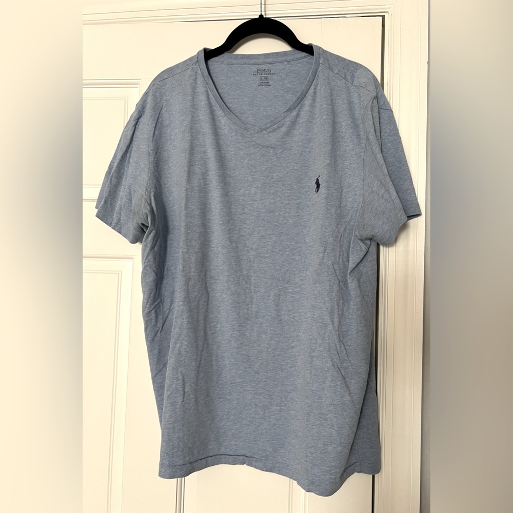 Polo by Ralph Lauren Blue/Gray Short Sleeve Tee